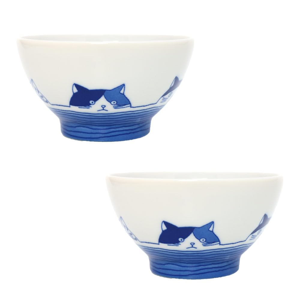 Amazon | 暮らしの彩り 飯碗 ねこフレンズ飯碗 2個セット 250ml 日本製