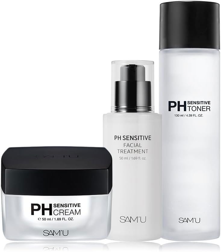 Amazon.co.jp: SAM'U(サミュ) PHスキンケア3-STEPセット 化粧水+保湿