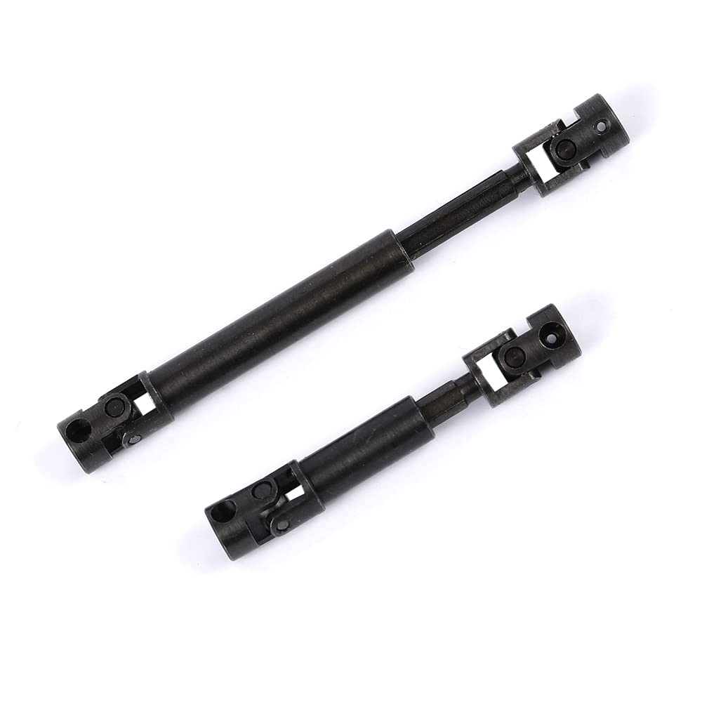 ZXYRC 1 Pair Metal Driveshaft for 1/24 RC Crawler Car Axial SCX24