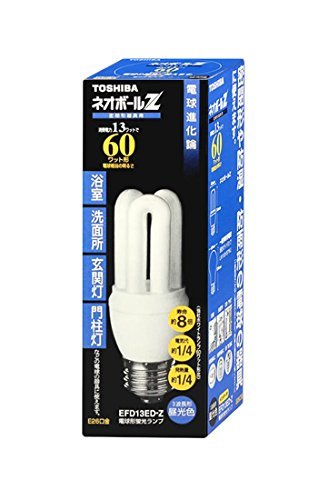 Amazon | 東芝 ネオボールZ 電球形蛍光ランプ 電球60ワットタイプ