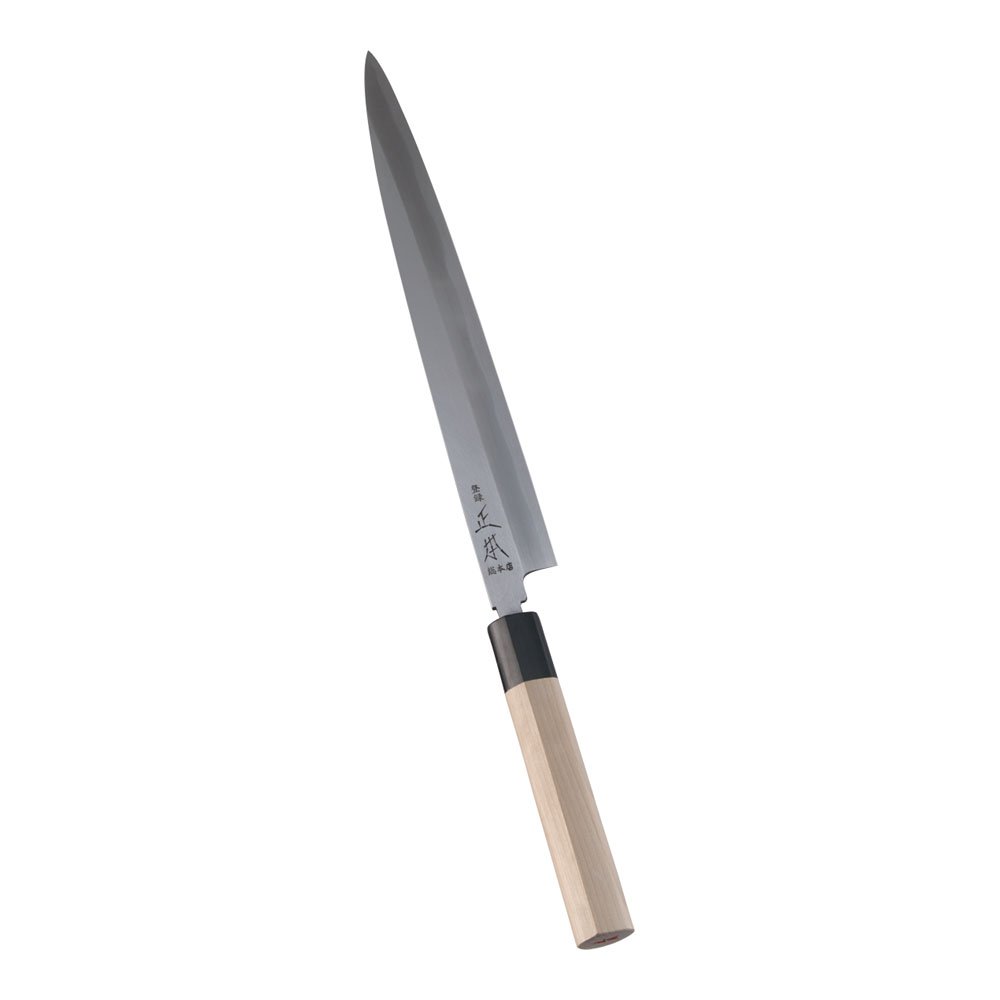 Amazon｜正本総本店 本霞・玉白鋼 柳刃刺身庖丁 27cm 刀身:玉白鋼、柄