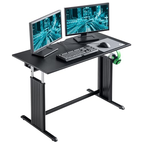 Amazon | CYBER-GROUND ゲーミングデスク 昇降式 120cm ヘッドホン