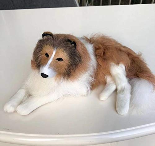 Amazon.co.jp: リアル 犬 ぬいぐるみ コリー シェルティ ドッグ 人形