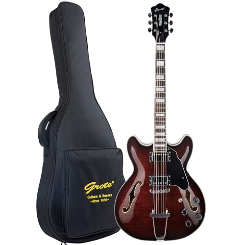 Amazon | エレキギター NEW GROTE 335 style Jazz Electric Guitar