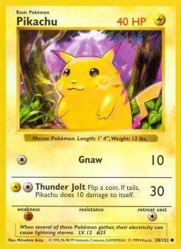 Amazon.co.jp: Pokemon - Pikachu (58/102) - Base Set : おもちゃ
