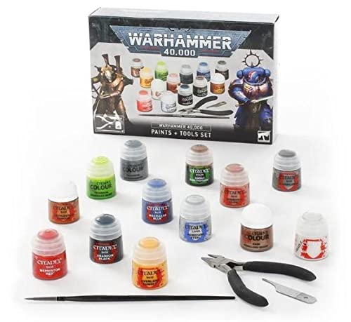 Amazon | ウォーハンマー 40000 ペイント + ツール セット/WARHAMMER