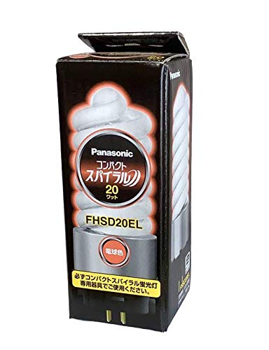 Amazon | パナソニック コンパクトスパイラル蛍光灯 20W 3波長形電球色