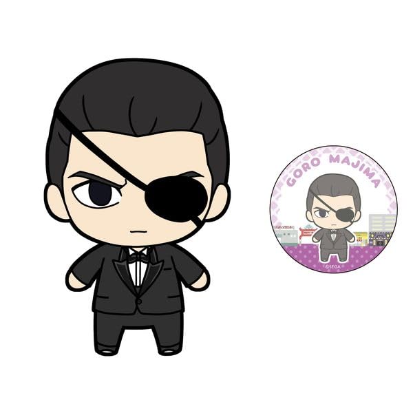 Amazon.co.jp: 龍が如く 0 ぬいぐるみ 真島吾朗 缶バッジ付き : おもちゃ