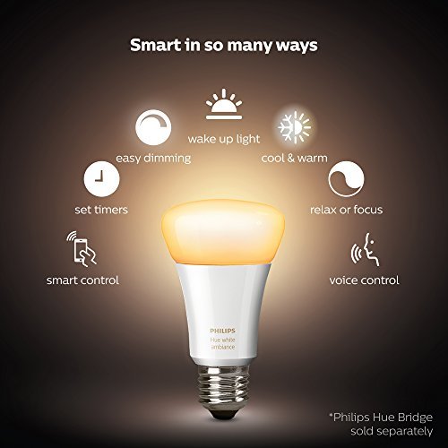 Amazon | Philips Hue White Ambiance 2 - Pack a19 60 W相当調光機能