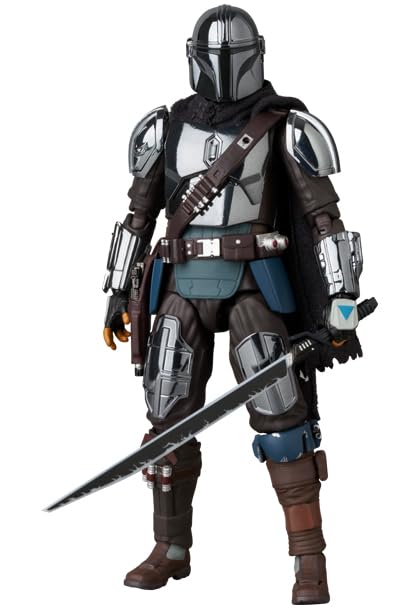Amazon.com: MAFEX No. 256 THE MANDALORIAN CHROME Ver. Total Height