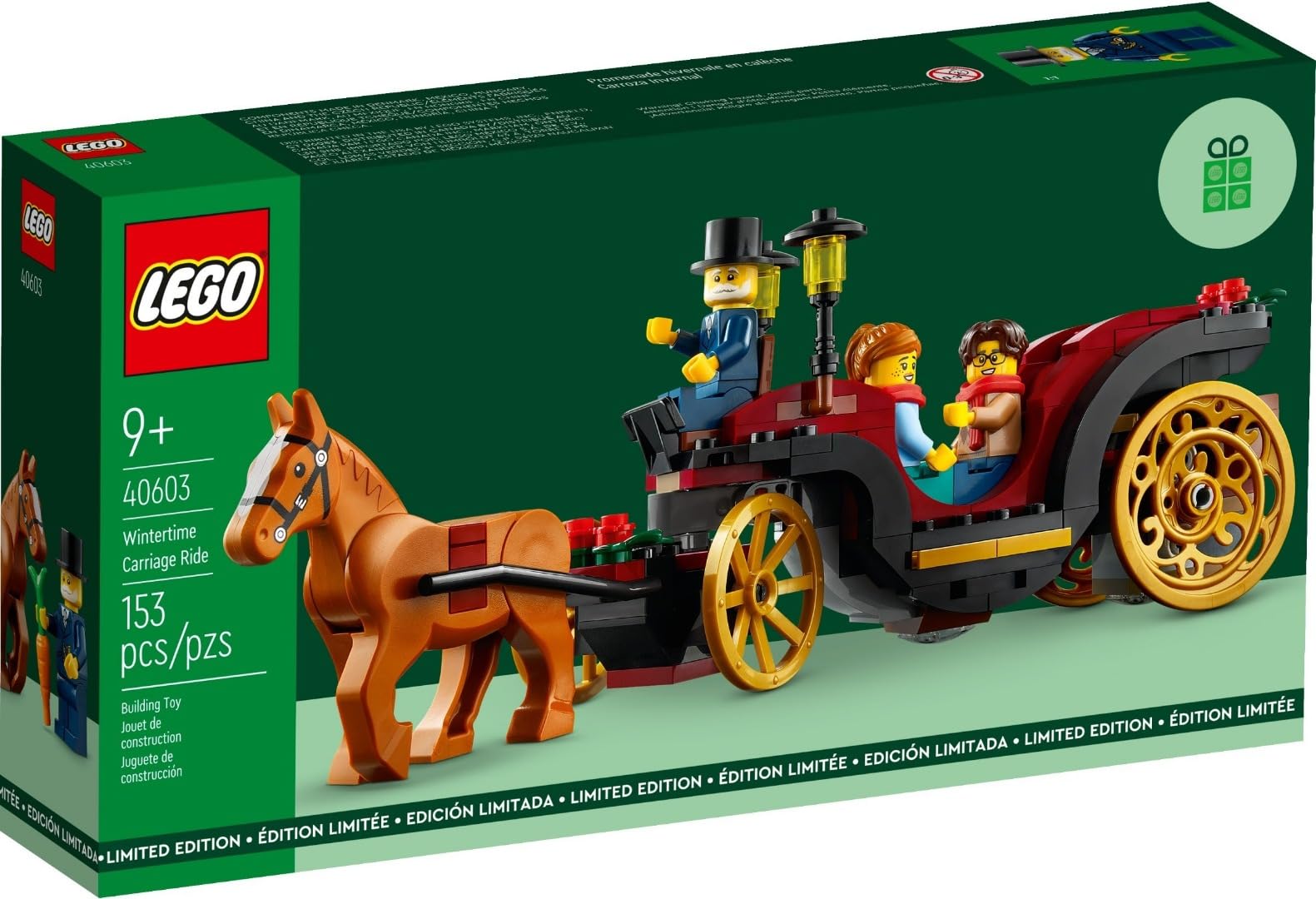 Amazon.com: LEGO Wintertime Carriage Ride 40603 GWP - Festive