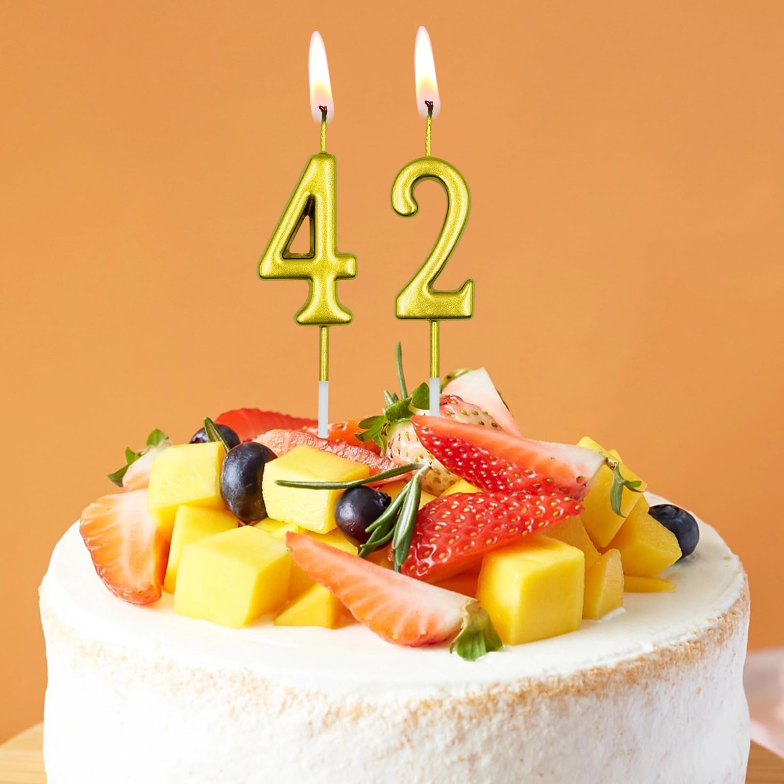 Amazon.co.jp: 37歳&73歳の誕生日キャンドル、ゴールドナンバー37 73