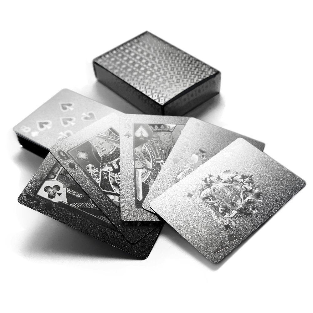Amazon.co.jp: PLAYING CARDS トランプ 金のトランプ 黒のトランプ