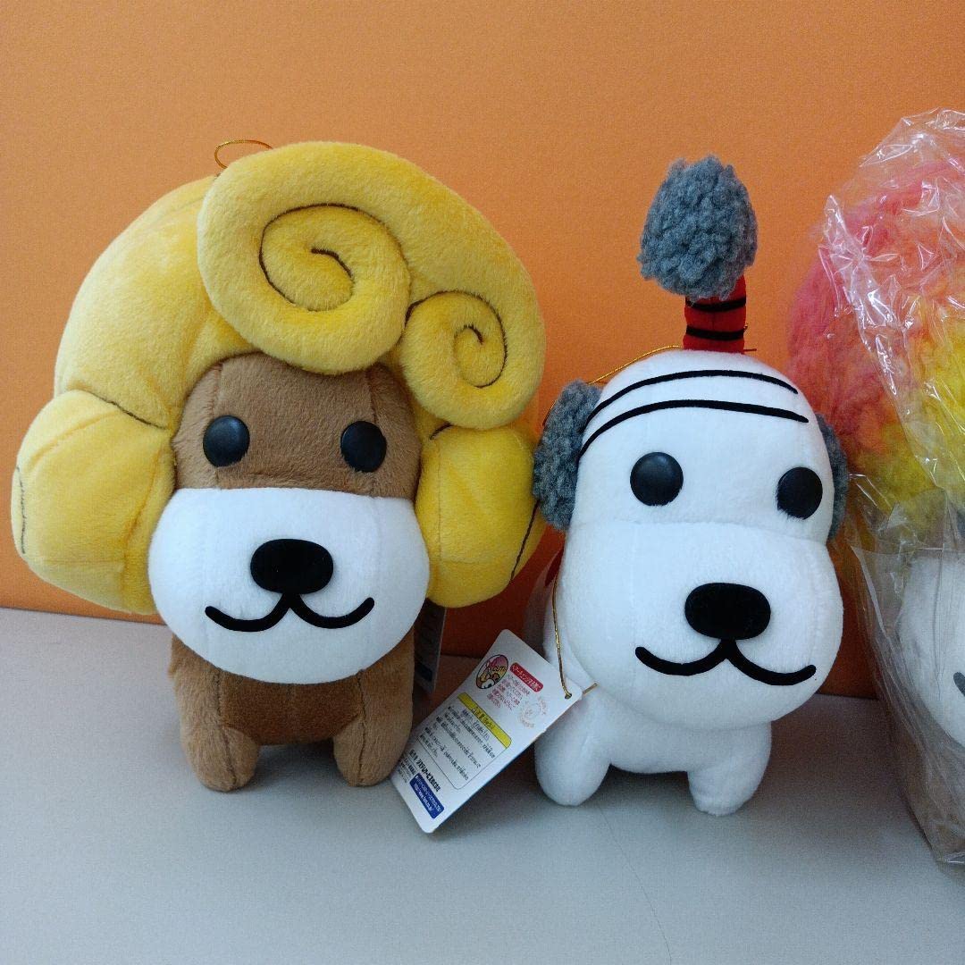 Amazon.co.jp: タグ付き アフロ犬 ぬいぐるみ 4点セット サンエックス