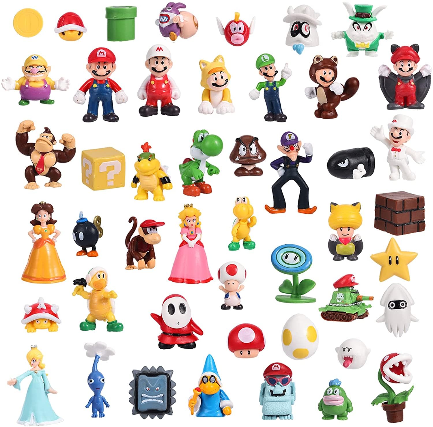Amazon.co.jp: Isaneihas マリオフィギュア 48個セット おもちゃ