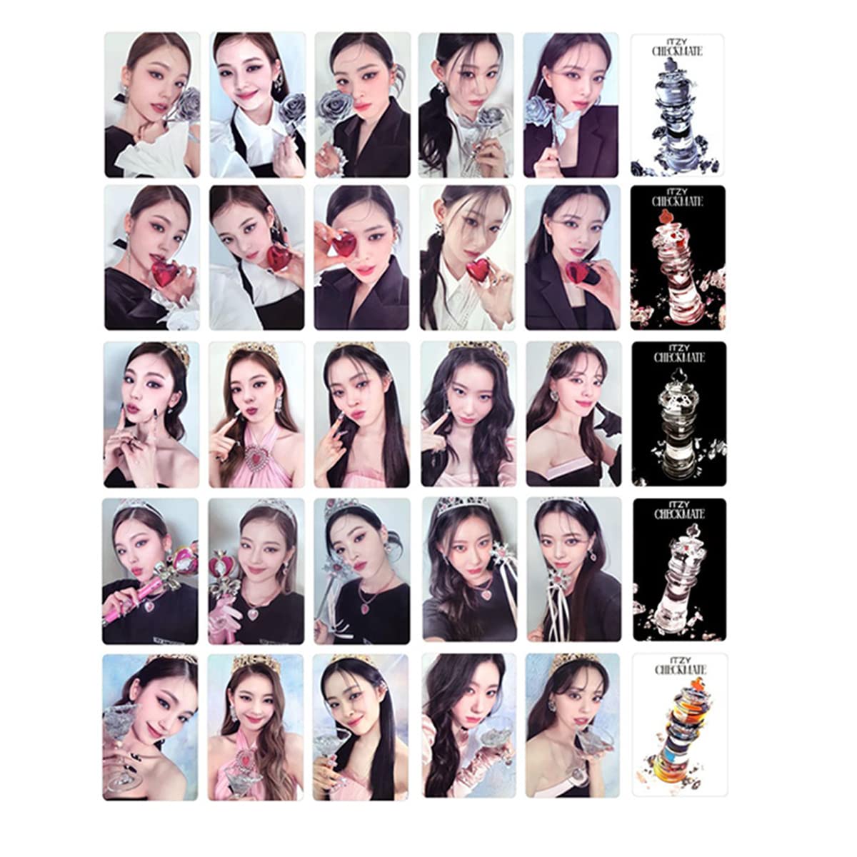 Amazon.co.jp: ITZY《CHECKMATE》 LOMOカード 25枚セット『2022年 参上