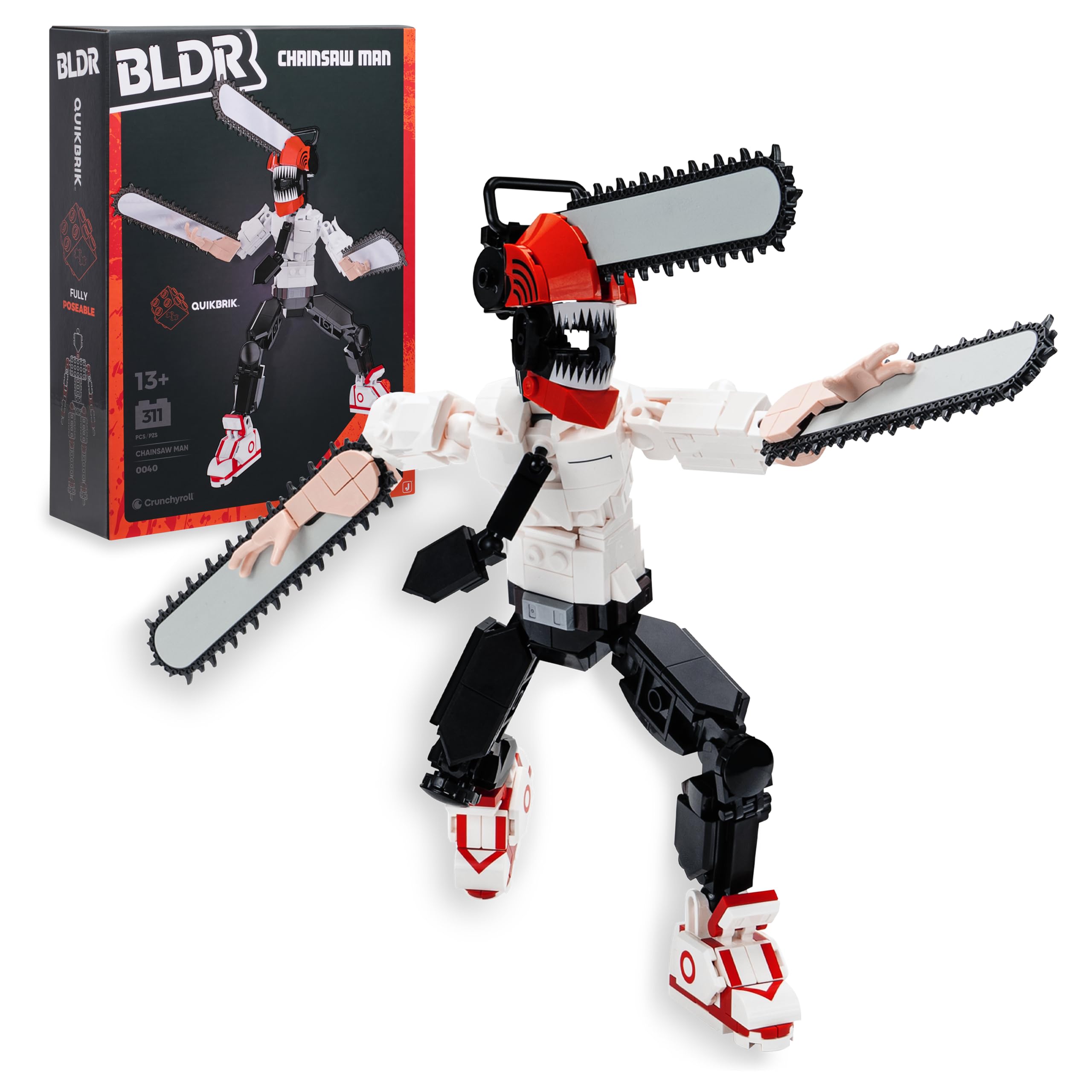 Amazon.com: BLDR Chainsaw Man Buildable Action Figure Construction