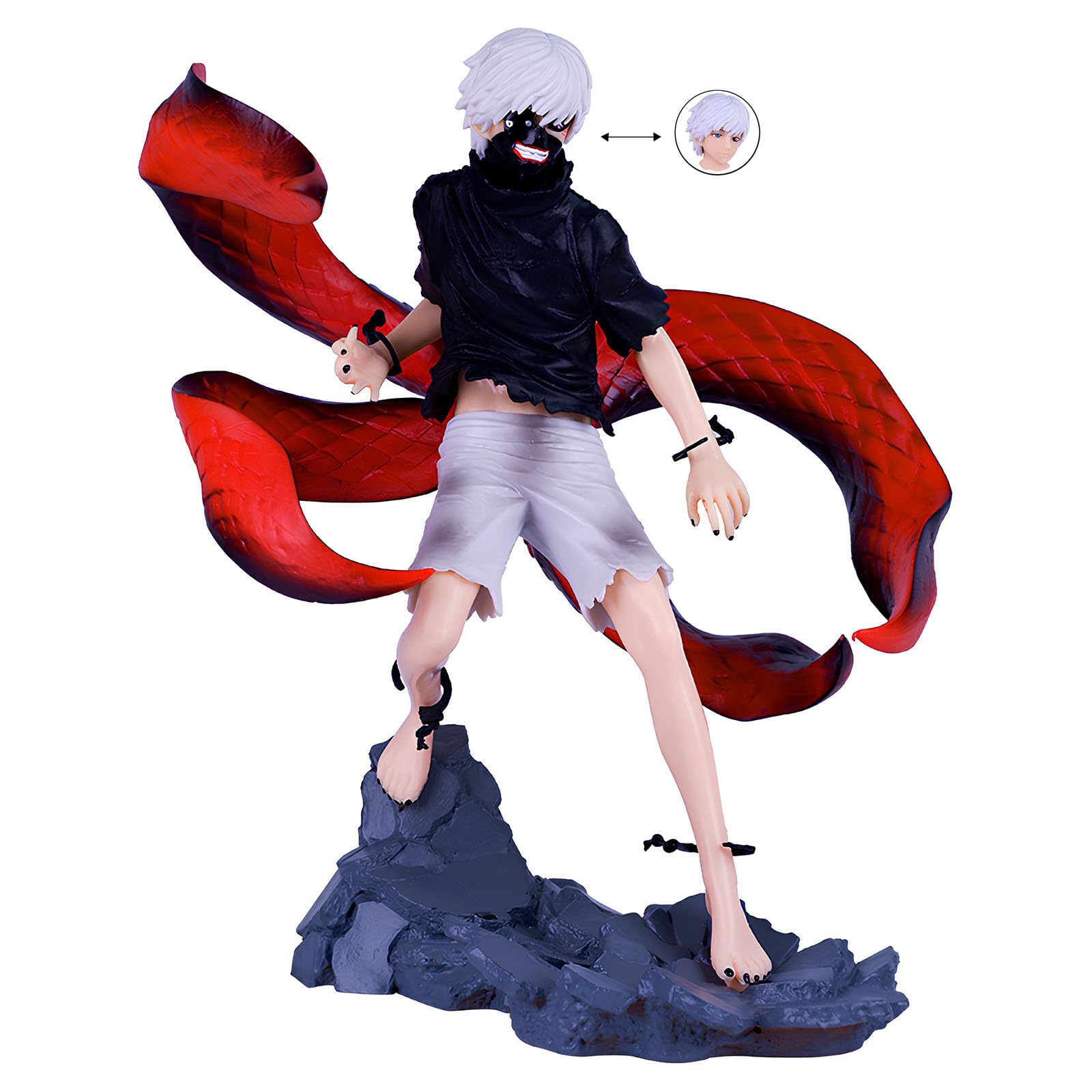 Amazon.co.jp: 東京喰種トーキョーグール カネキ ケン 可換頭版 21CM