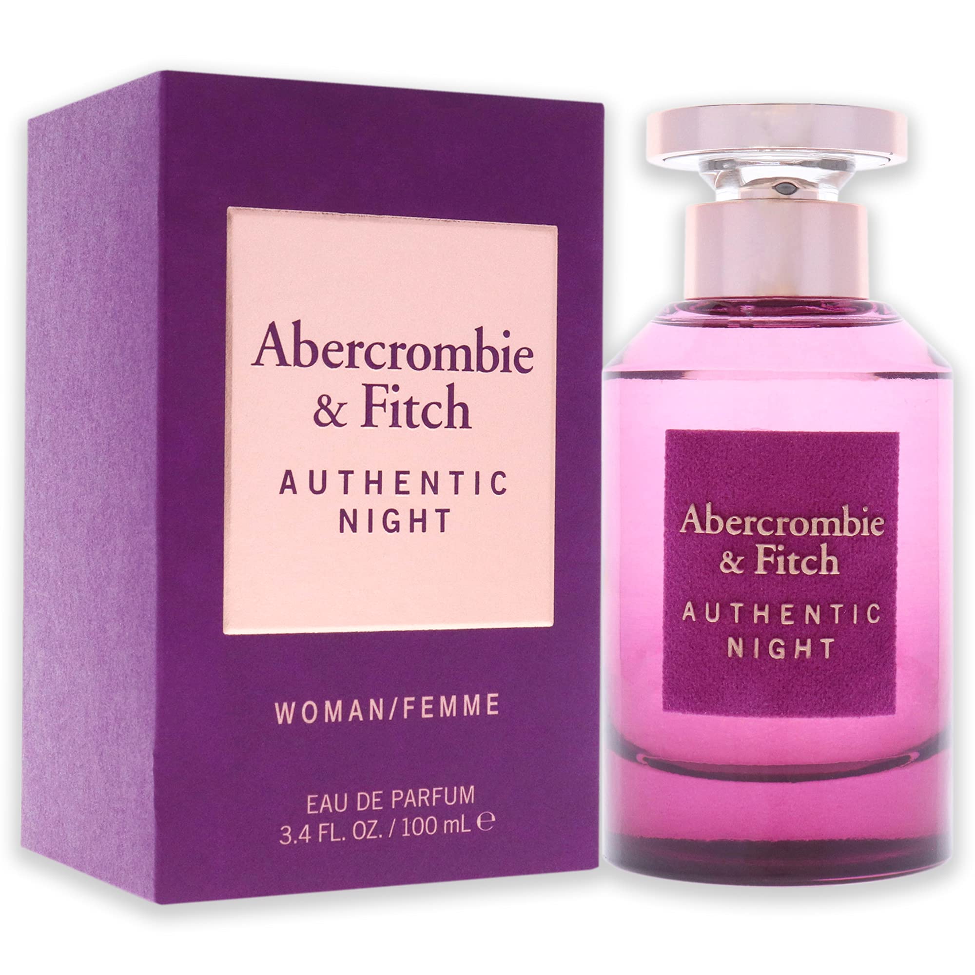 Amazon.com : Abercrombie & Fitch Authentic Night Women 3.4 oz EDP