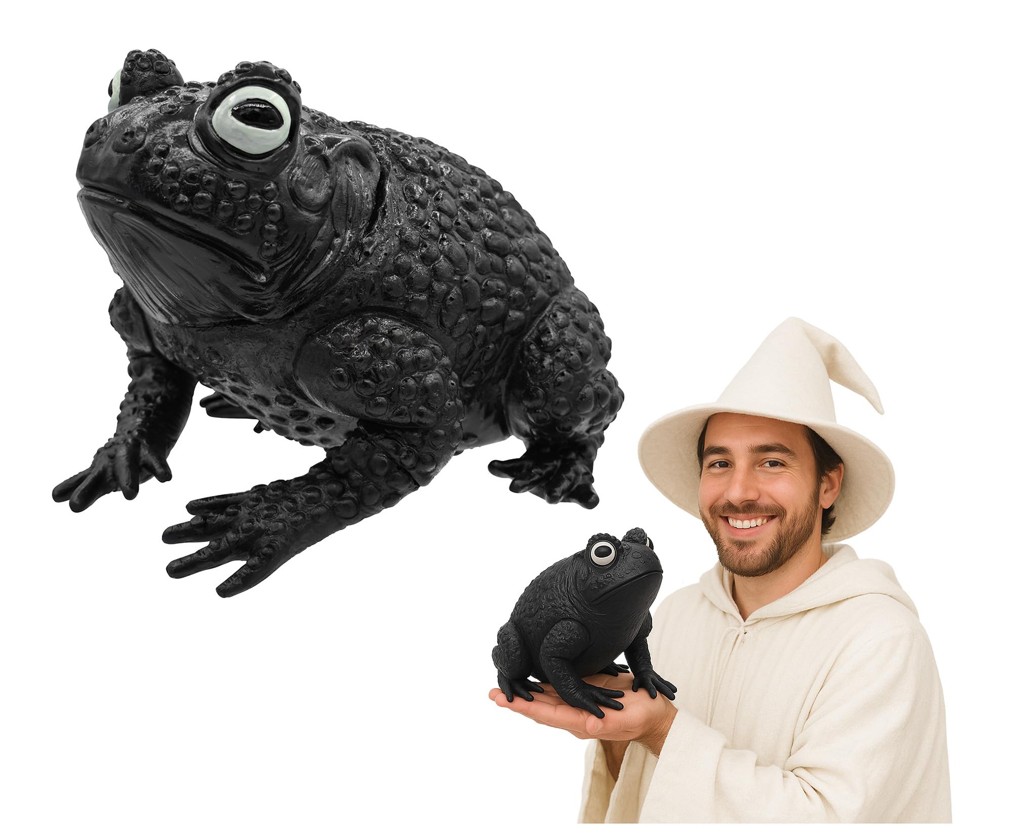 Amazon.com: Nicky Bigs Novelties Giant Rubber Black Witches Toad