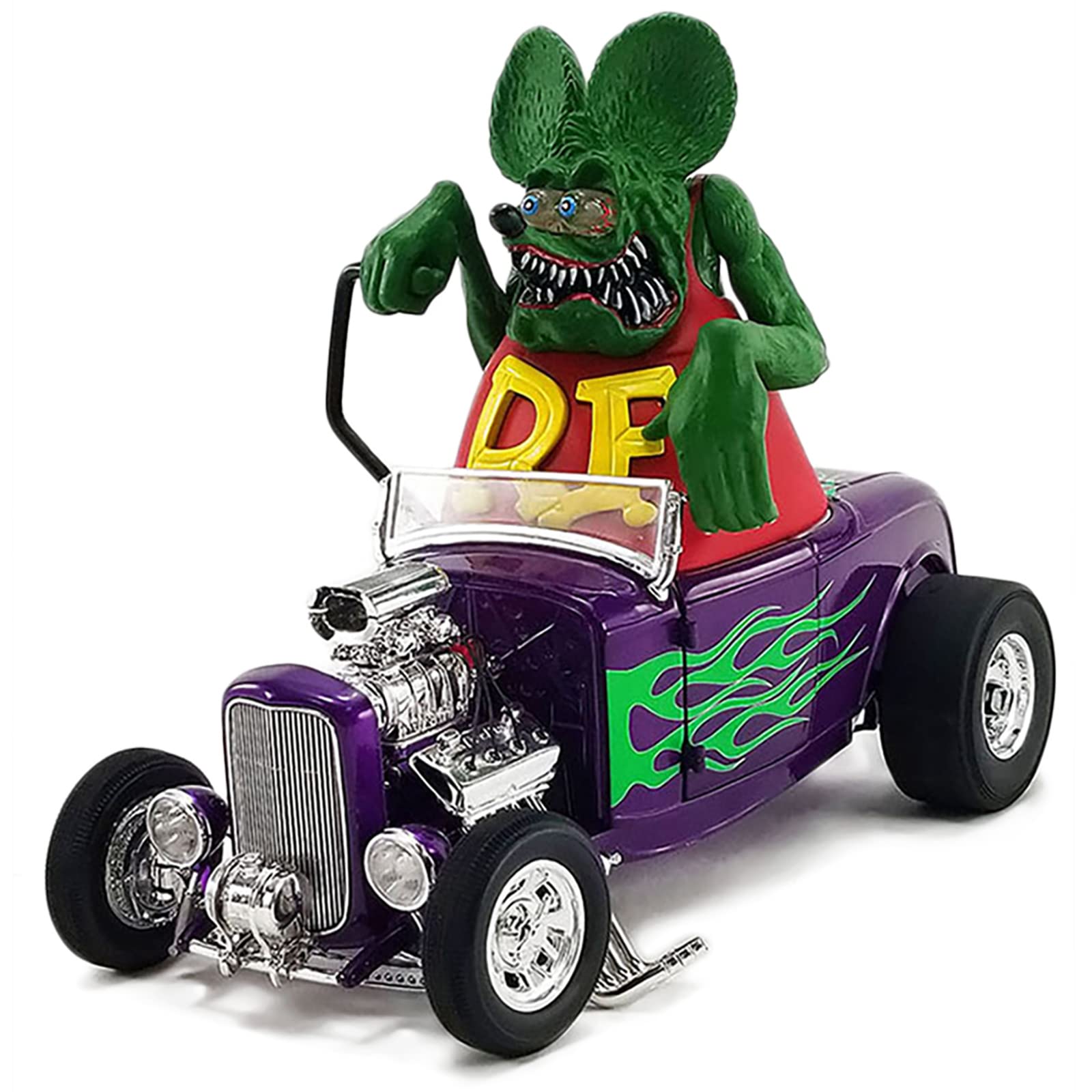 Amazon | ACME 1:18 RAT FINK 1932 FORD BLOW HOT ROD ROADSTER with