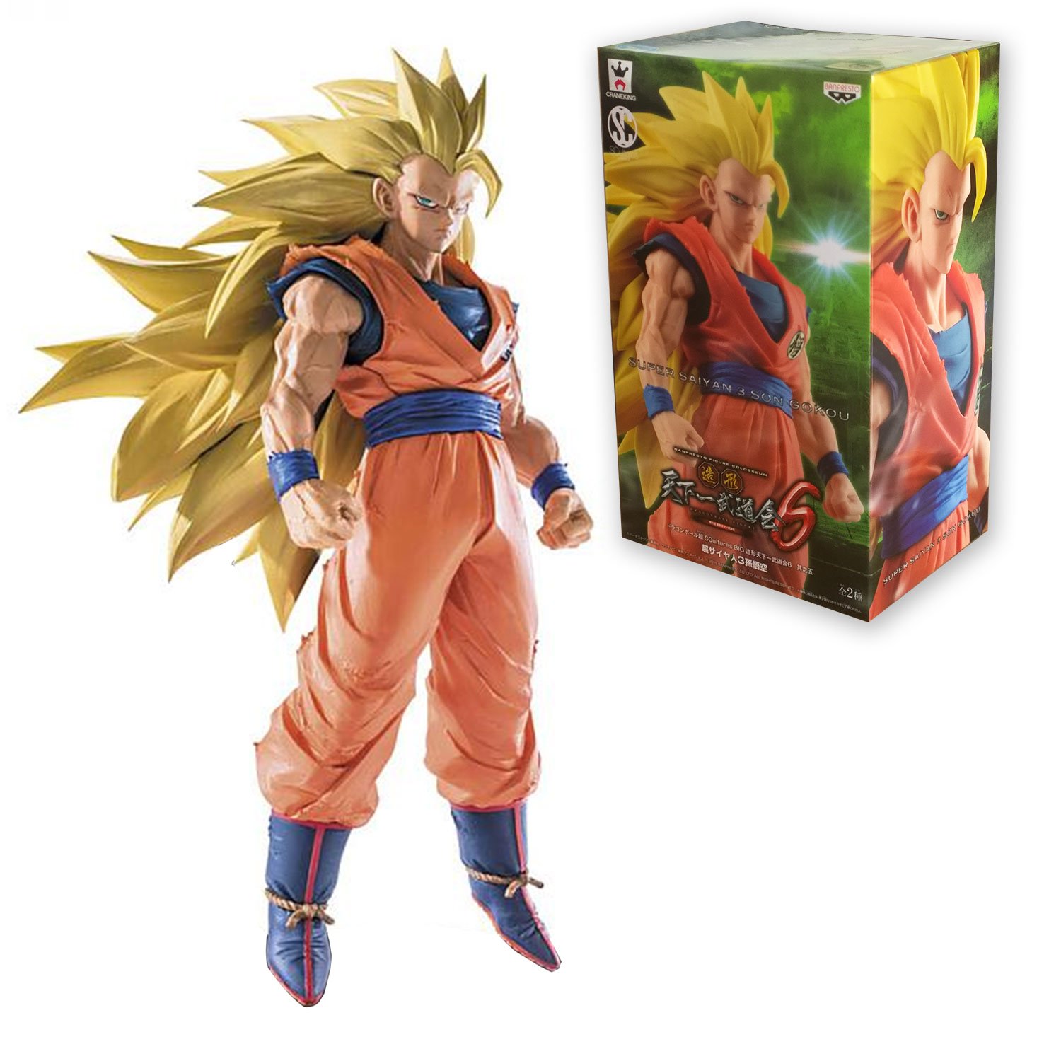 Amazon.com: Banpresto Dragon Ball Super Saiyan 3 Goku Sculptures