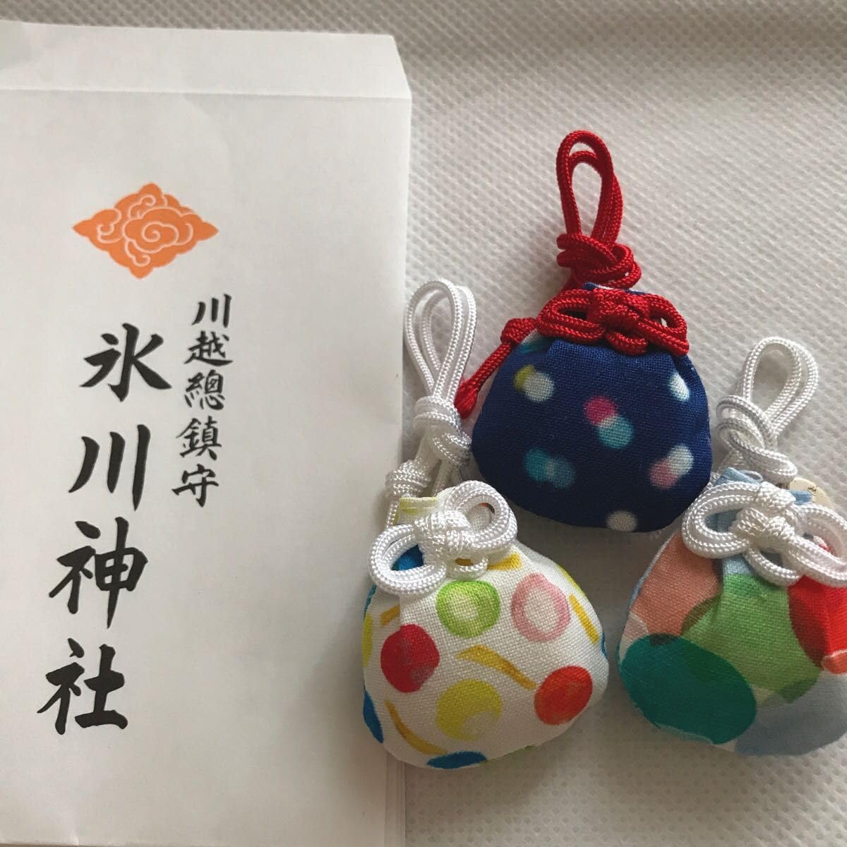 Amazon.co.jp: お中川越氷川神社 縁結び風鈴 お守り3種 : DIY・工具