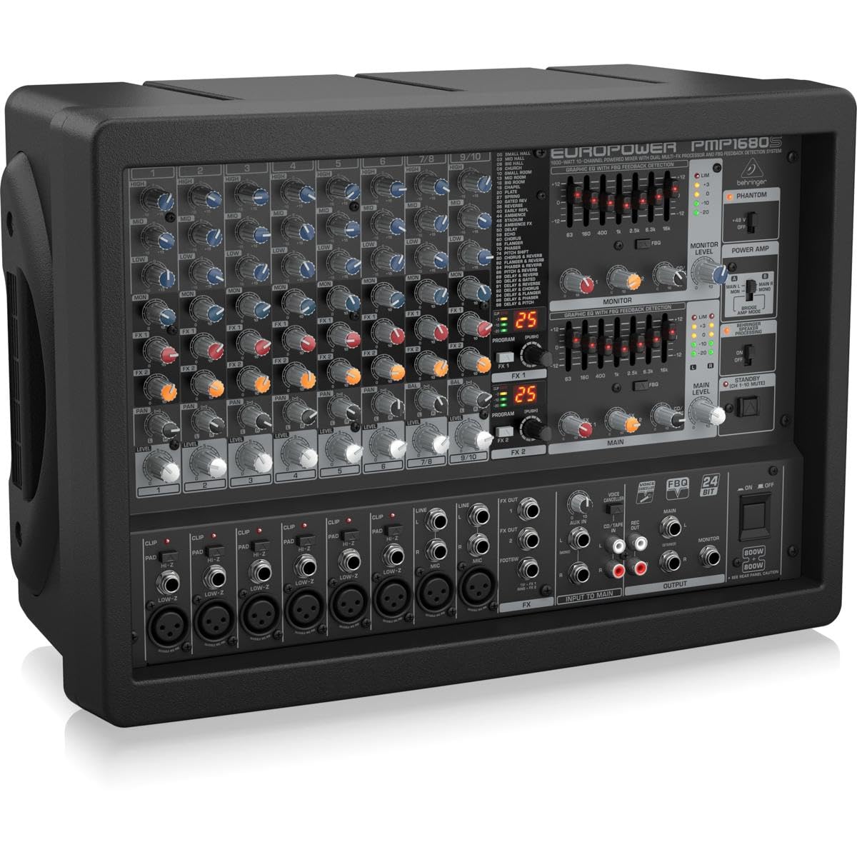 Amazon.com: Behringer EUROPWER PMP1680S 1600-Watt 10-Channel