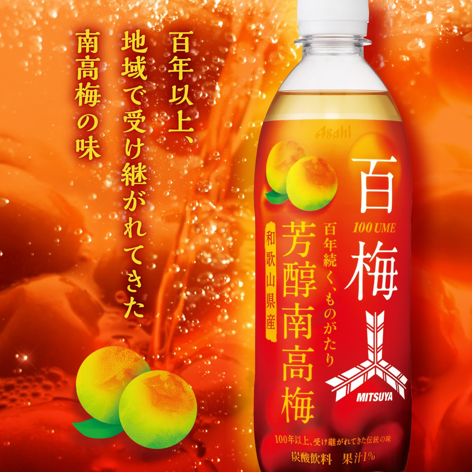 Amazon.co.jp: アサヒ飲料 三ツ矢芳醇南高梅 PET500ml×24本 : 食品