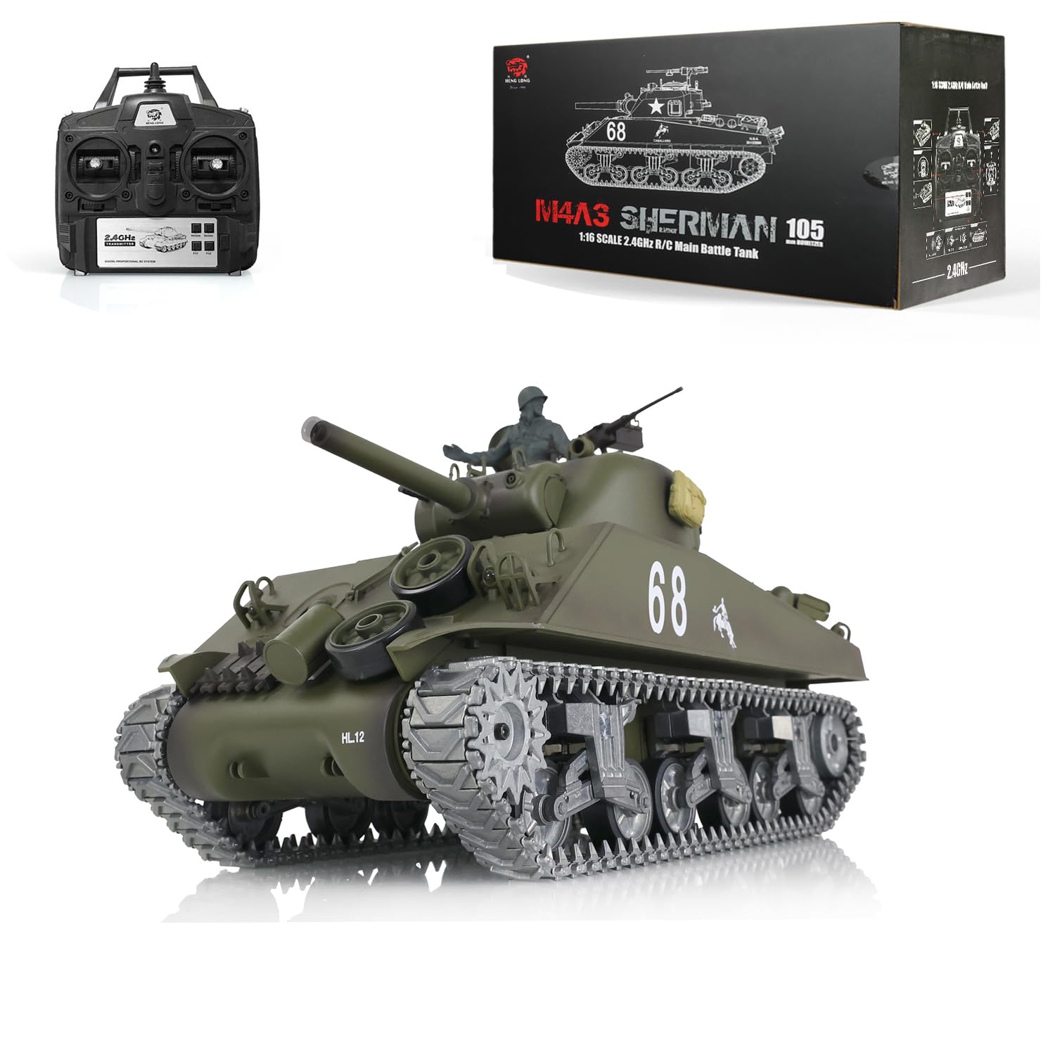 Amazon.com: wheelfun Heng Long US in Stock, 1/16 Customized Pro