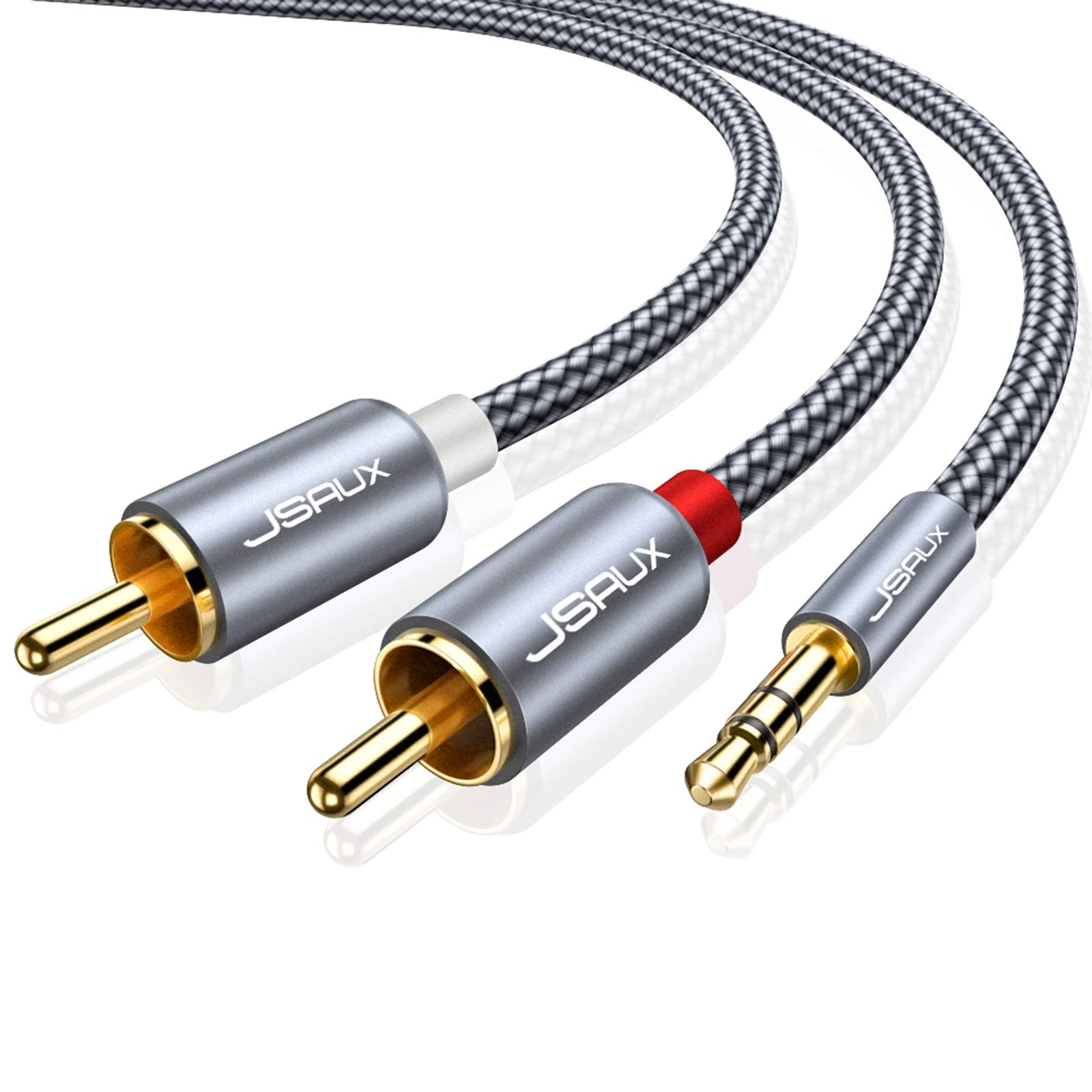Amazon.com: JSAUX 4ft/1.2M Aux to RCA Headphone Male to Male Jack