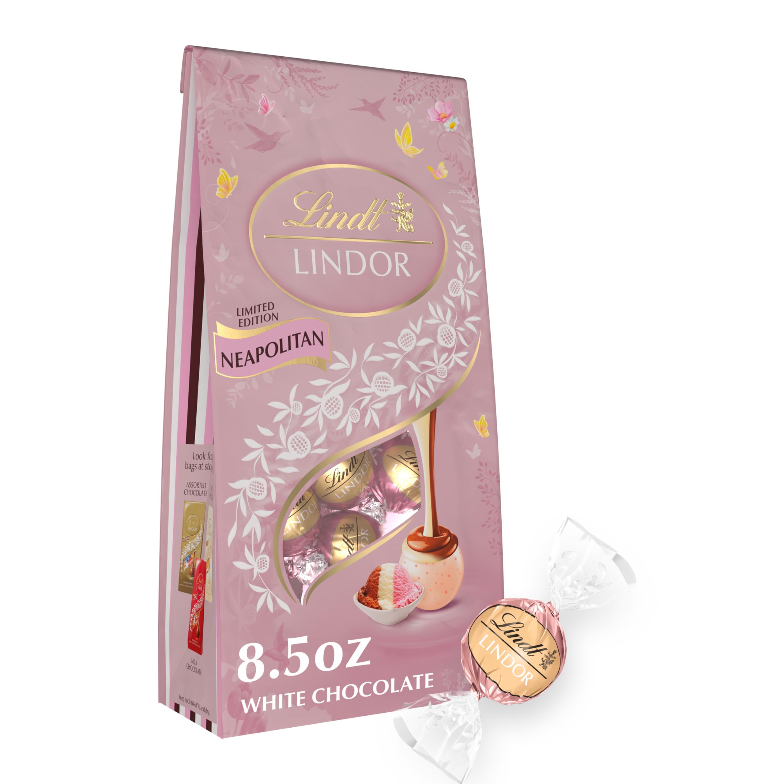 Amazon.com: Lindt LINDOR Spring Neapolitan White Chocolate