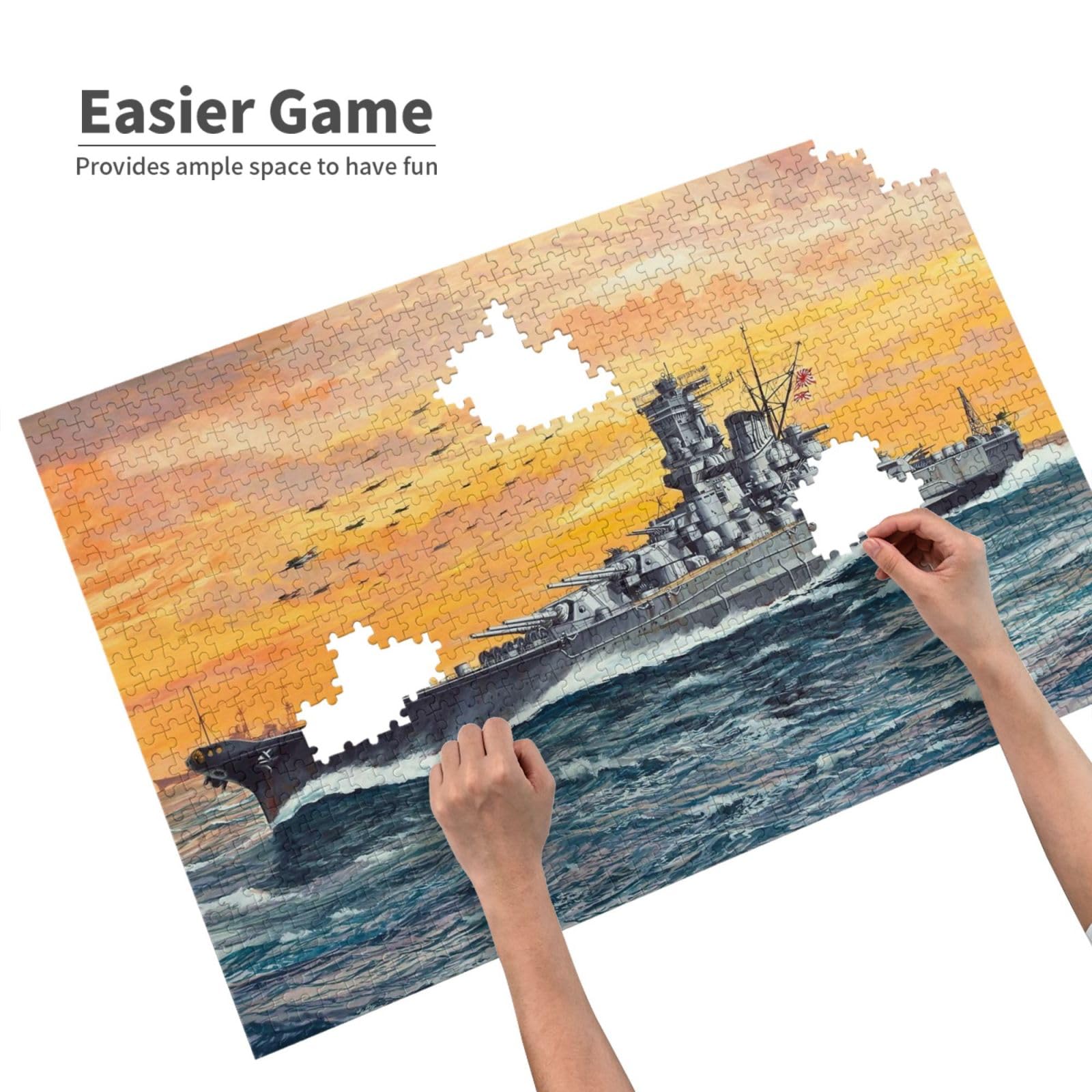 Amazon | 大和型戰艦 パズル 1000ピース 木製 ジグソーパズル