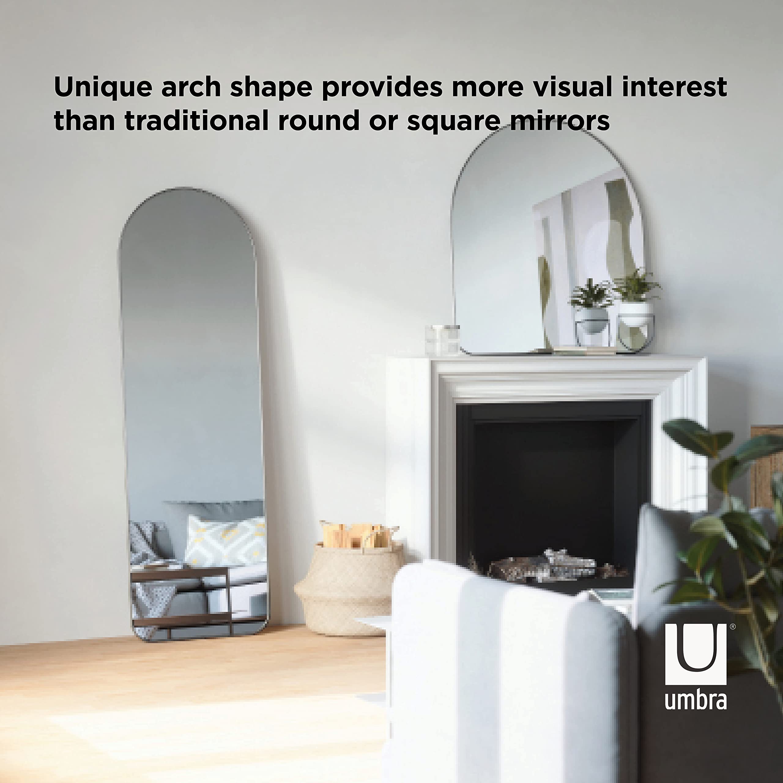 Amazon.com: Umbra Hubba Arched Floor Length Mirror with Metallic