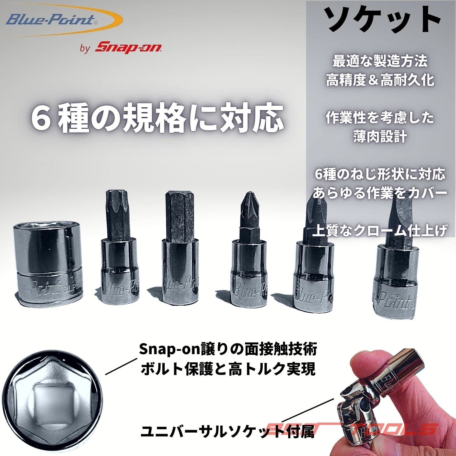 Amazon | Blue-Point by Snap-on/1/4 ラチェット ドライバー ソケット