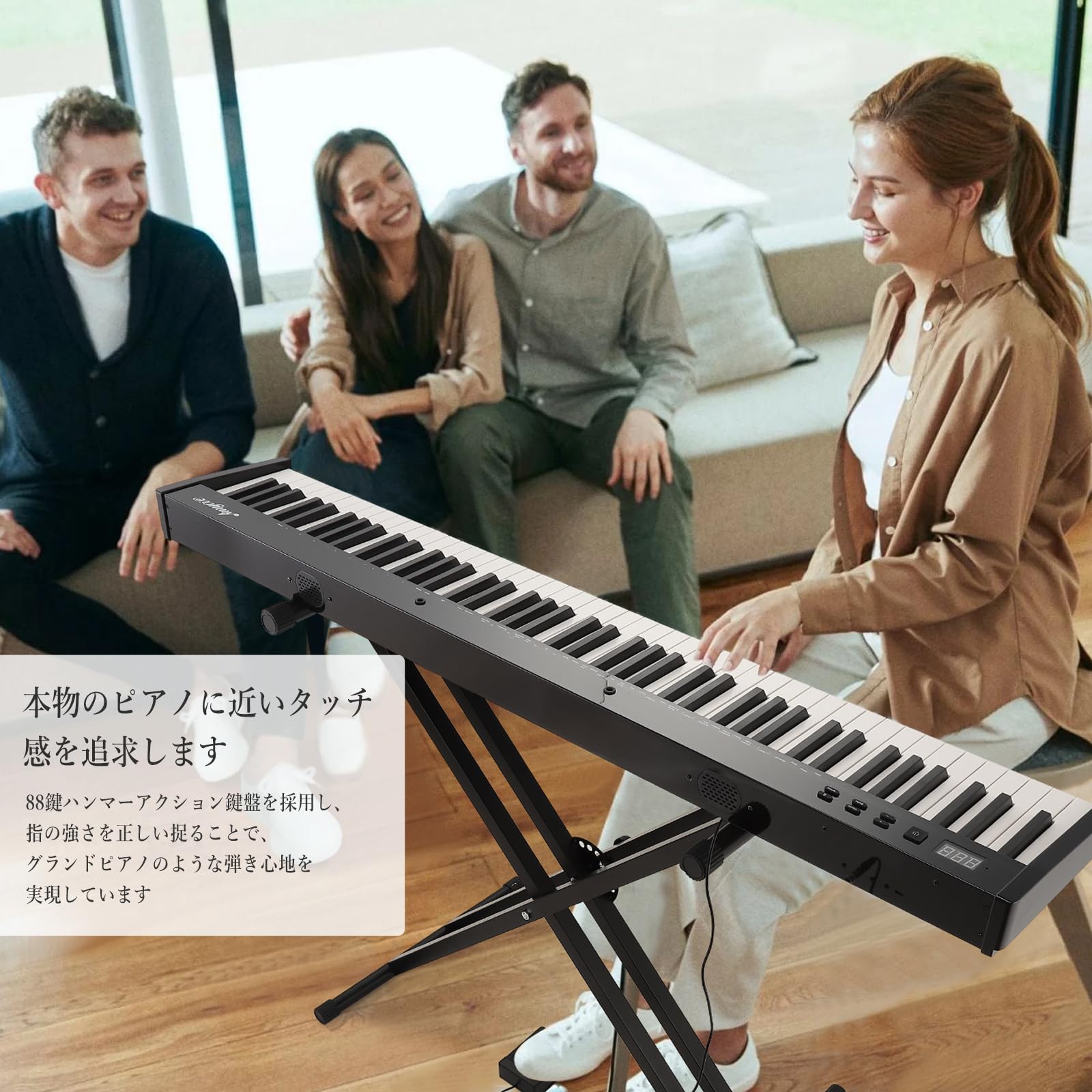 Amazon | ガービー(Garvee) 電子ピアノ 88鍵盤 Midi対応 キーボード