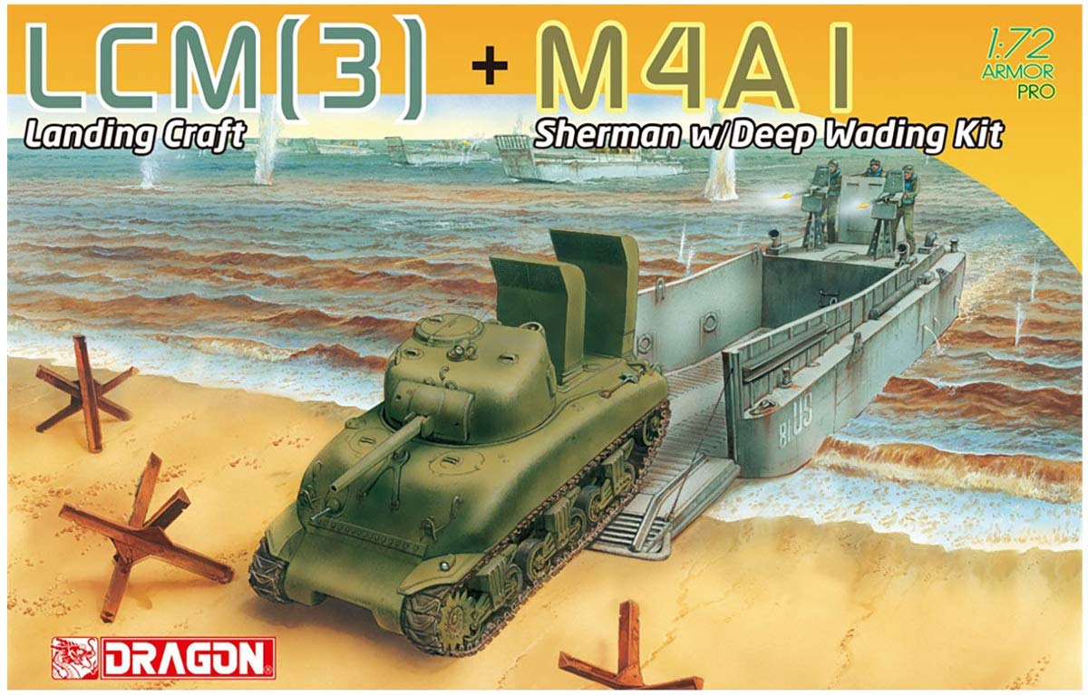 Amazon.com: Dragon 1/72 WWII US Army Landing Boat LCM(3) M4A1