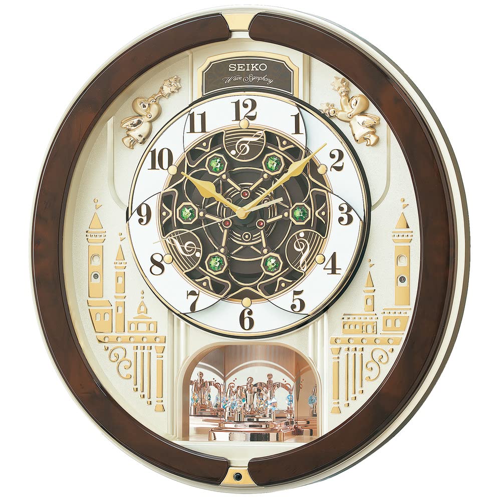 Seiko Clock Wall Clock, Karakuri Clock, Radio Watch, Analog