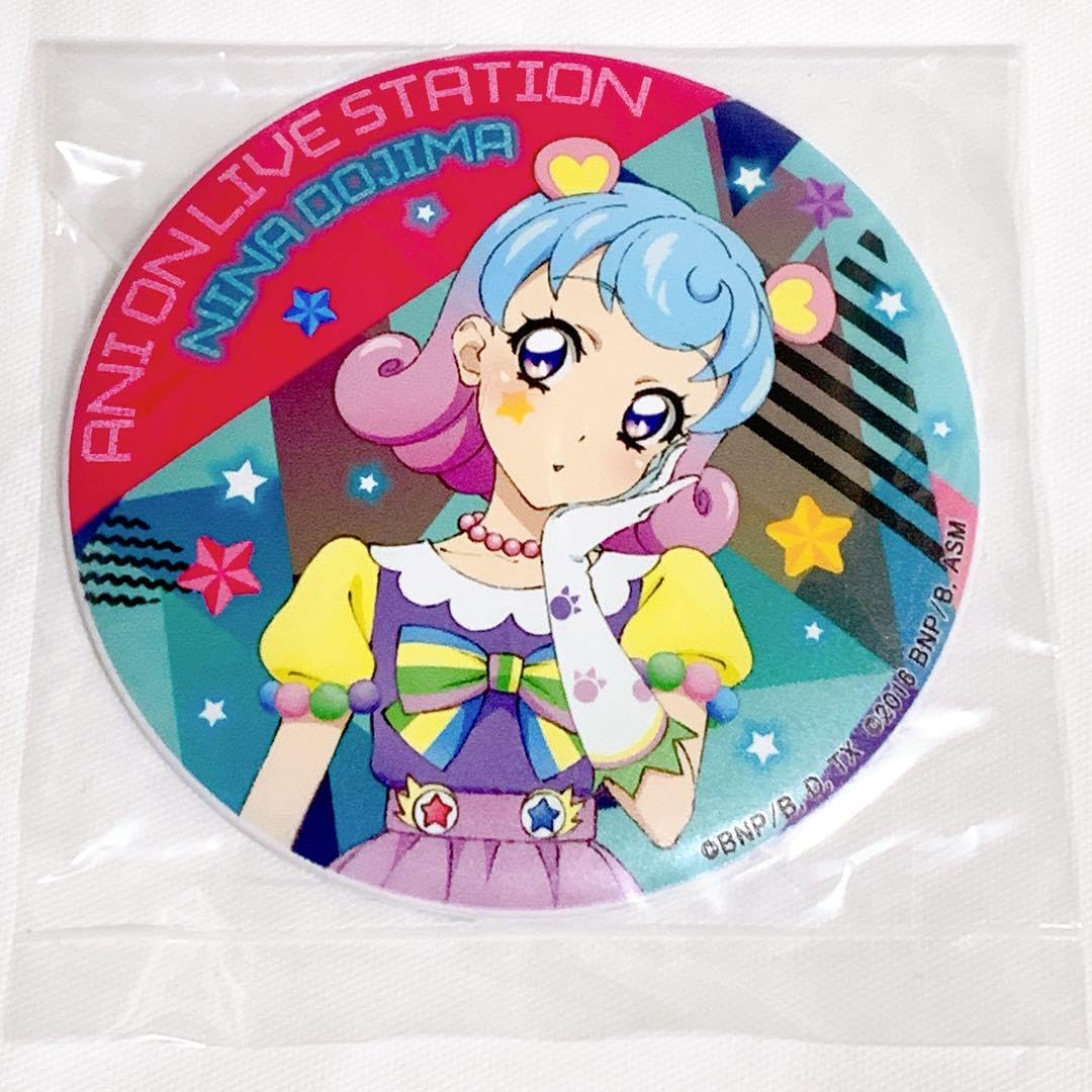 アイカツ アニONカフェ 白銀リリィ マグネットバッジ マグバッジ