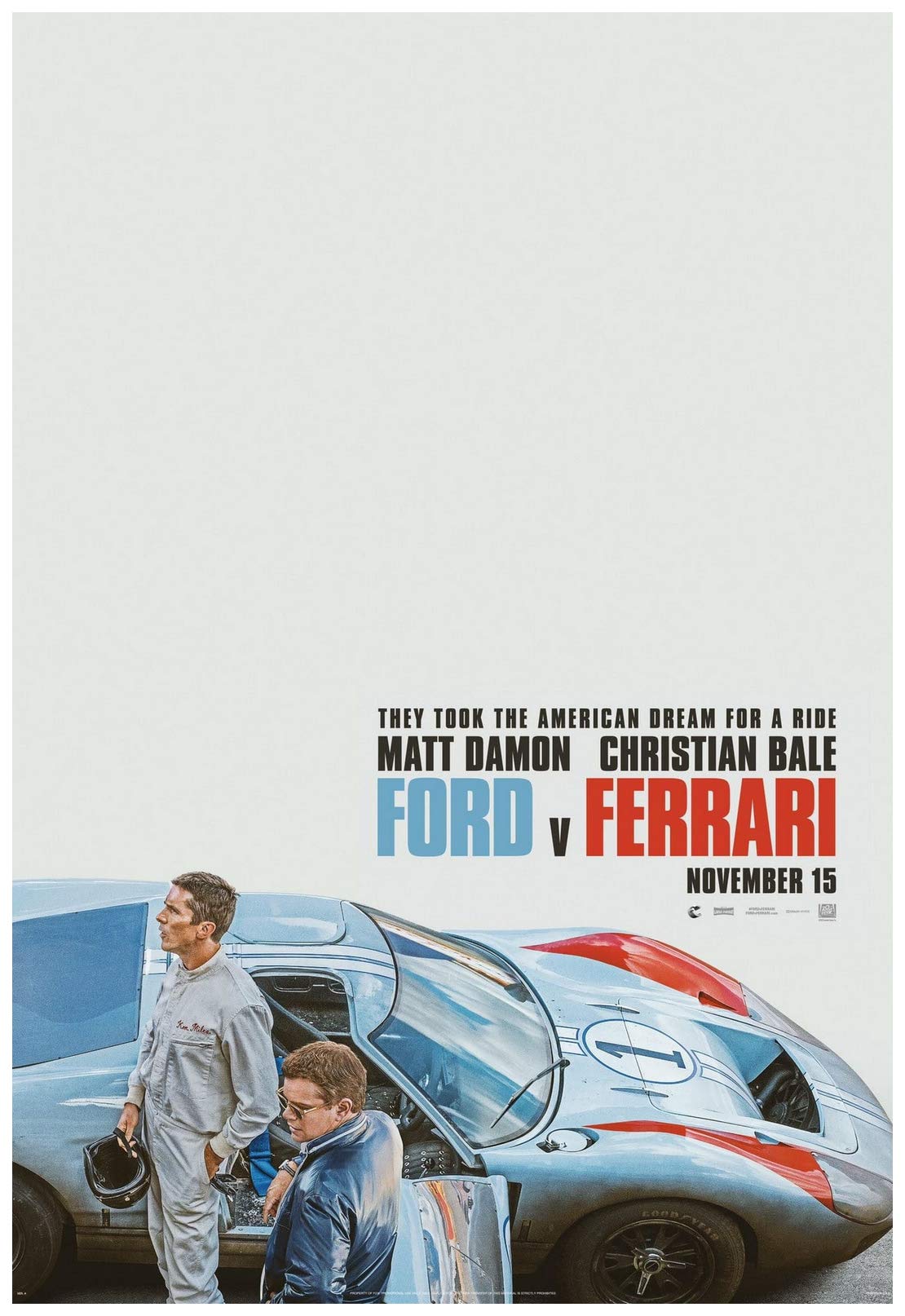 Amazon.co.jp: フォード対フェラーリ 映画ポスター 24 x 36インチ フル
