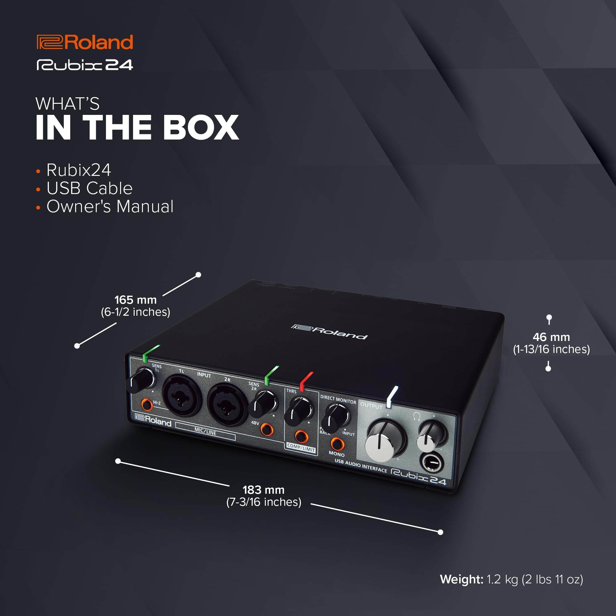 Amazon.co.jp: Roland Rubix 24 USBオーディオインターフェース 2