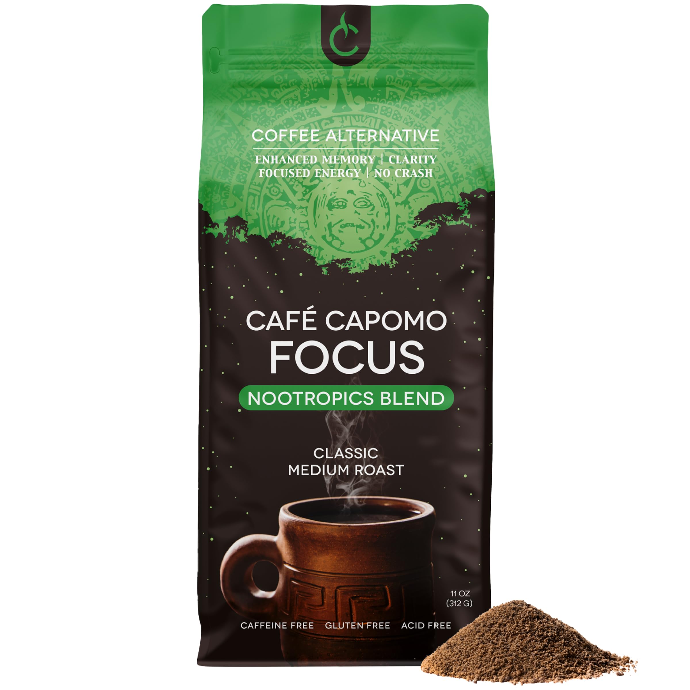 Amazon.com : Cafe Capomo Focus Nootropic Coffee Alternative