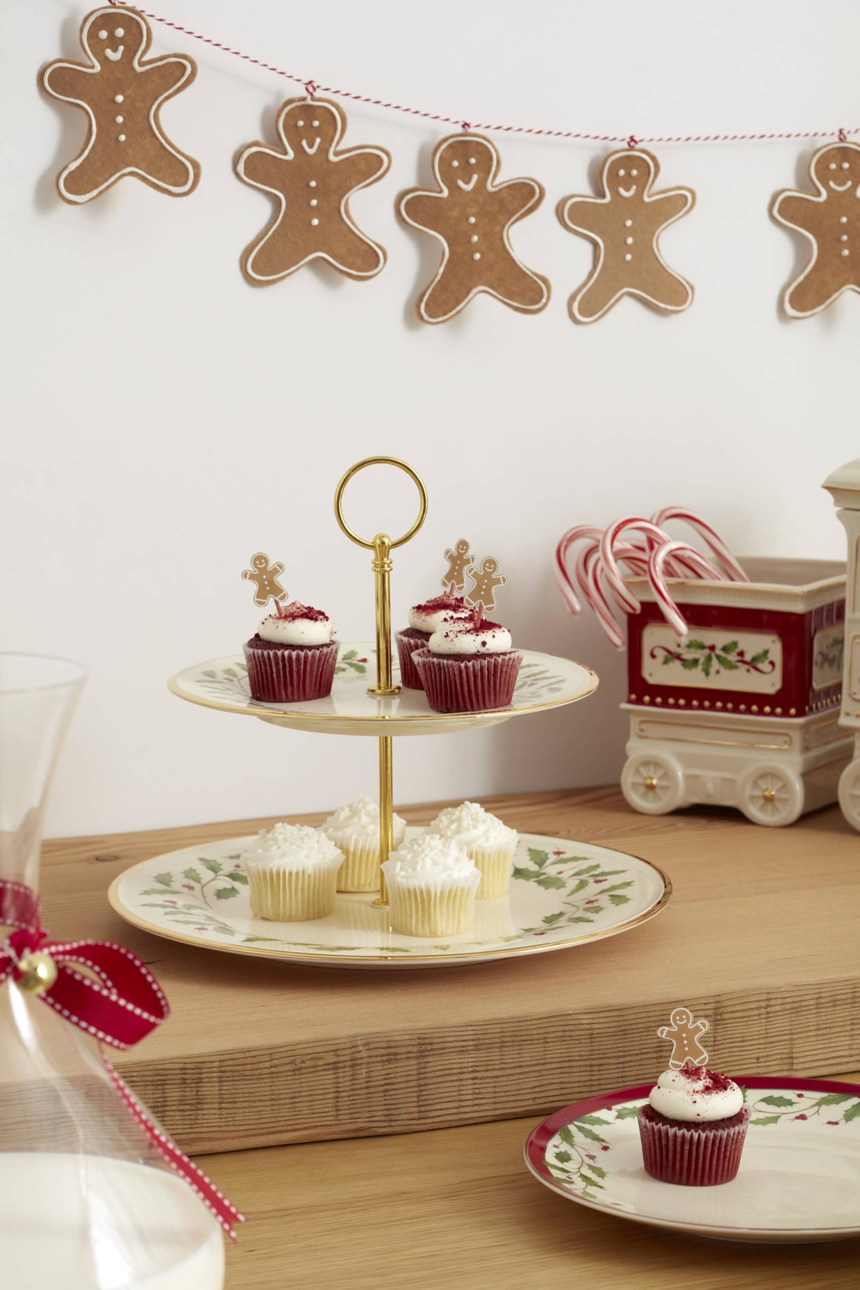 Amazon.com | Lenox 893490 Holiday 2-Tiered Server, Christmas