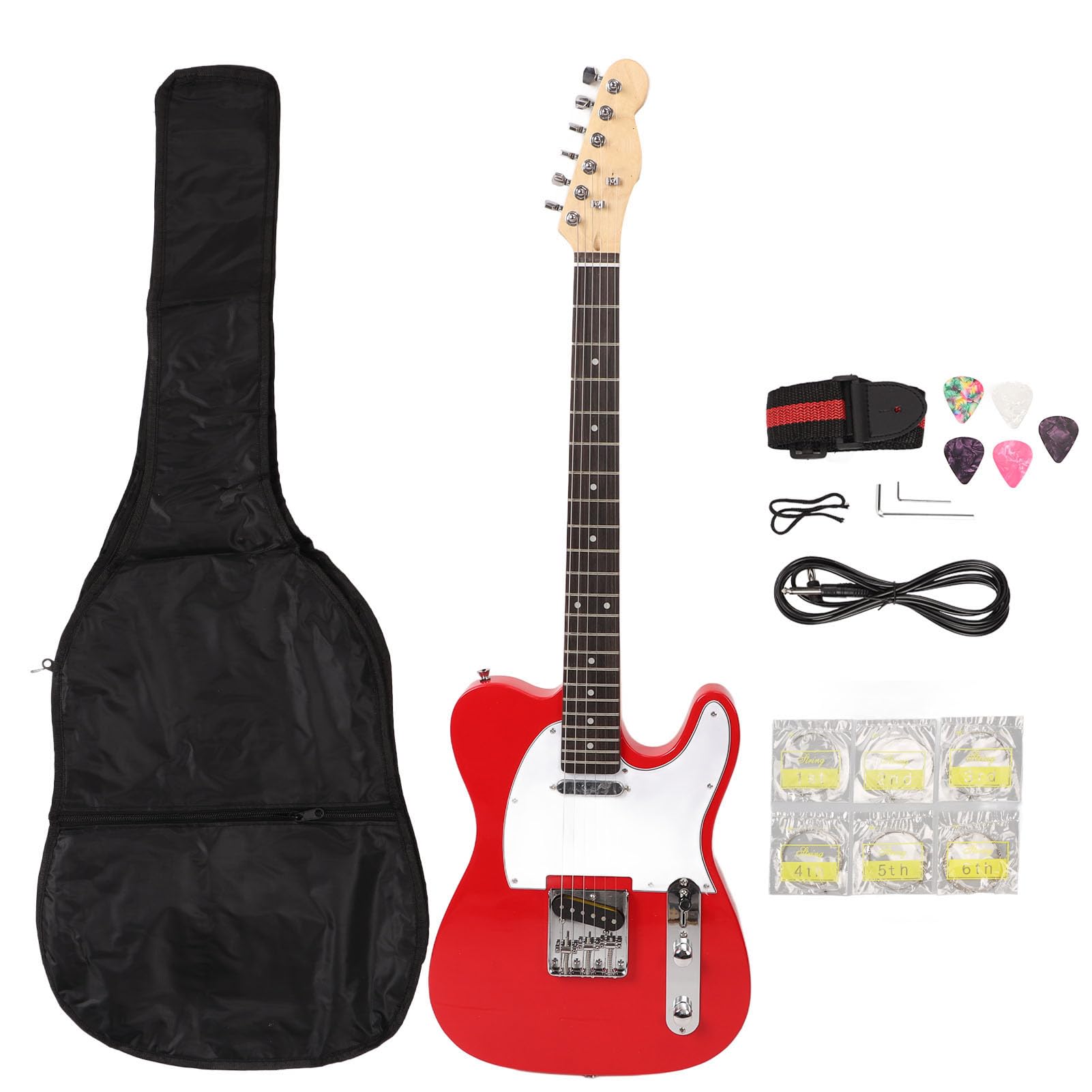 Amazon | エレキギター、ST (赤) | エレキギター | 楽器・音響機器