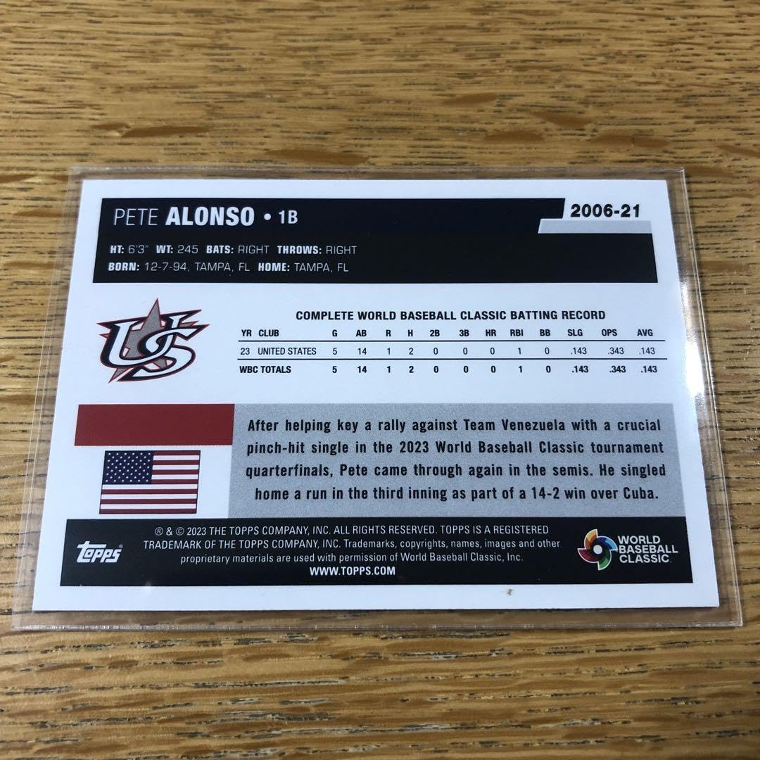 ピートアロンソ 10枚限定レリックオート Topps 2023 WBC ピート