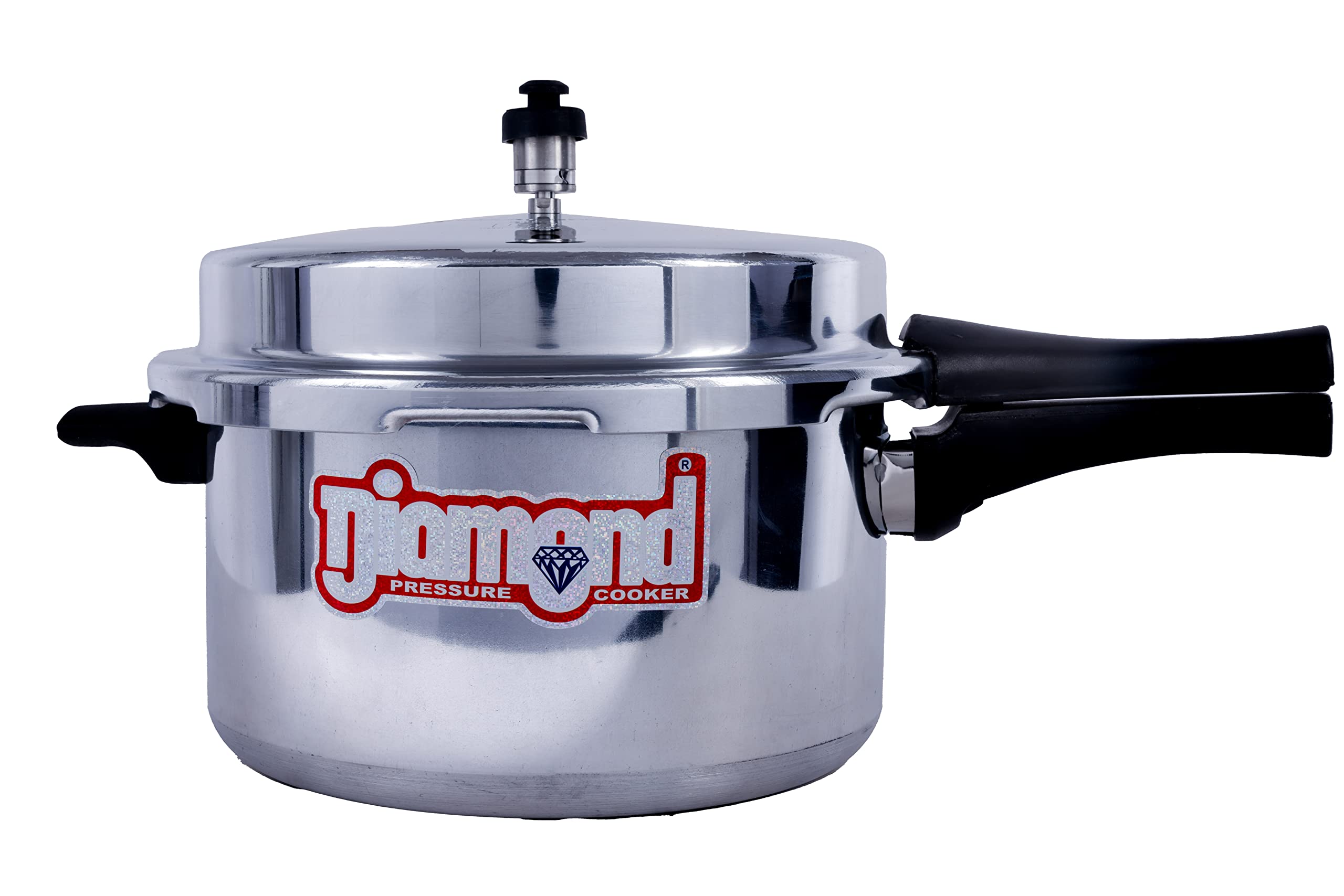 Diamond Aluminium Pressure Cooker with Outer Lid And Gas Stove