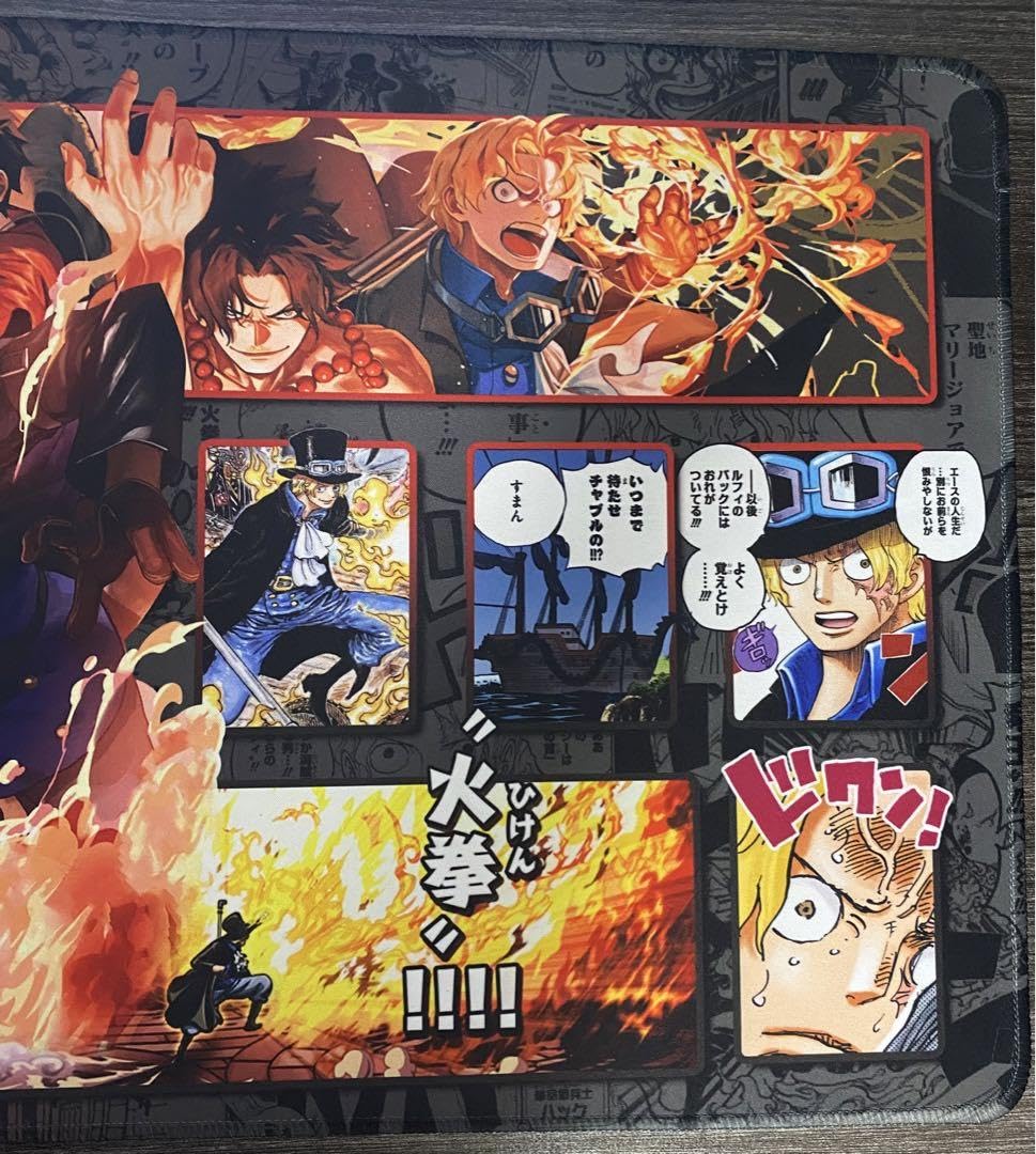 Amazon.co.jp: ワンピ ースカード プレイマット サボ 革命軍 ルフィ