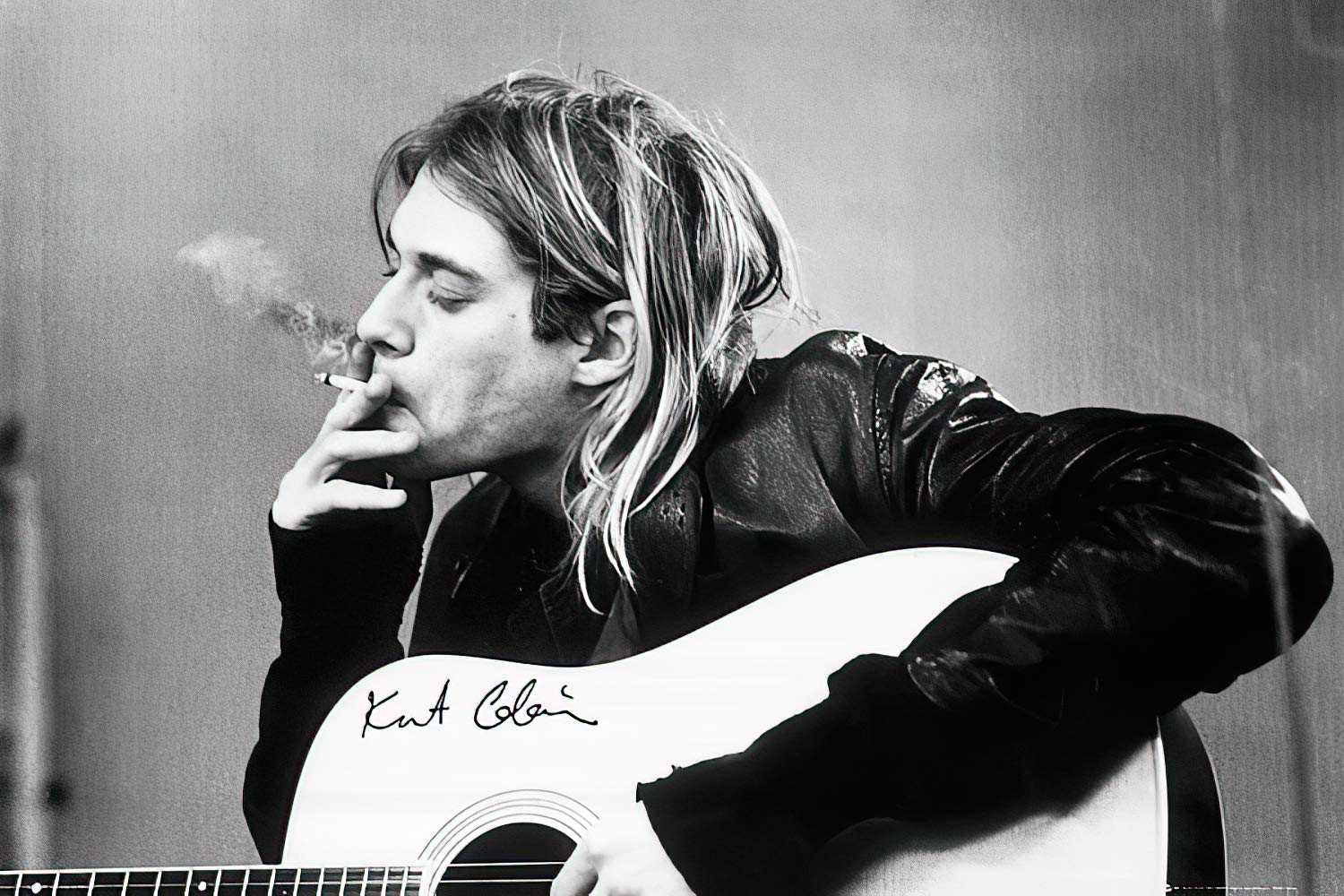 Amazon.com: Kurt Cobain - Black & White Music Poster (Smoking With