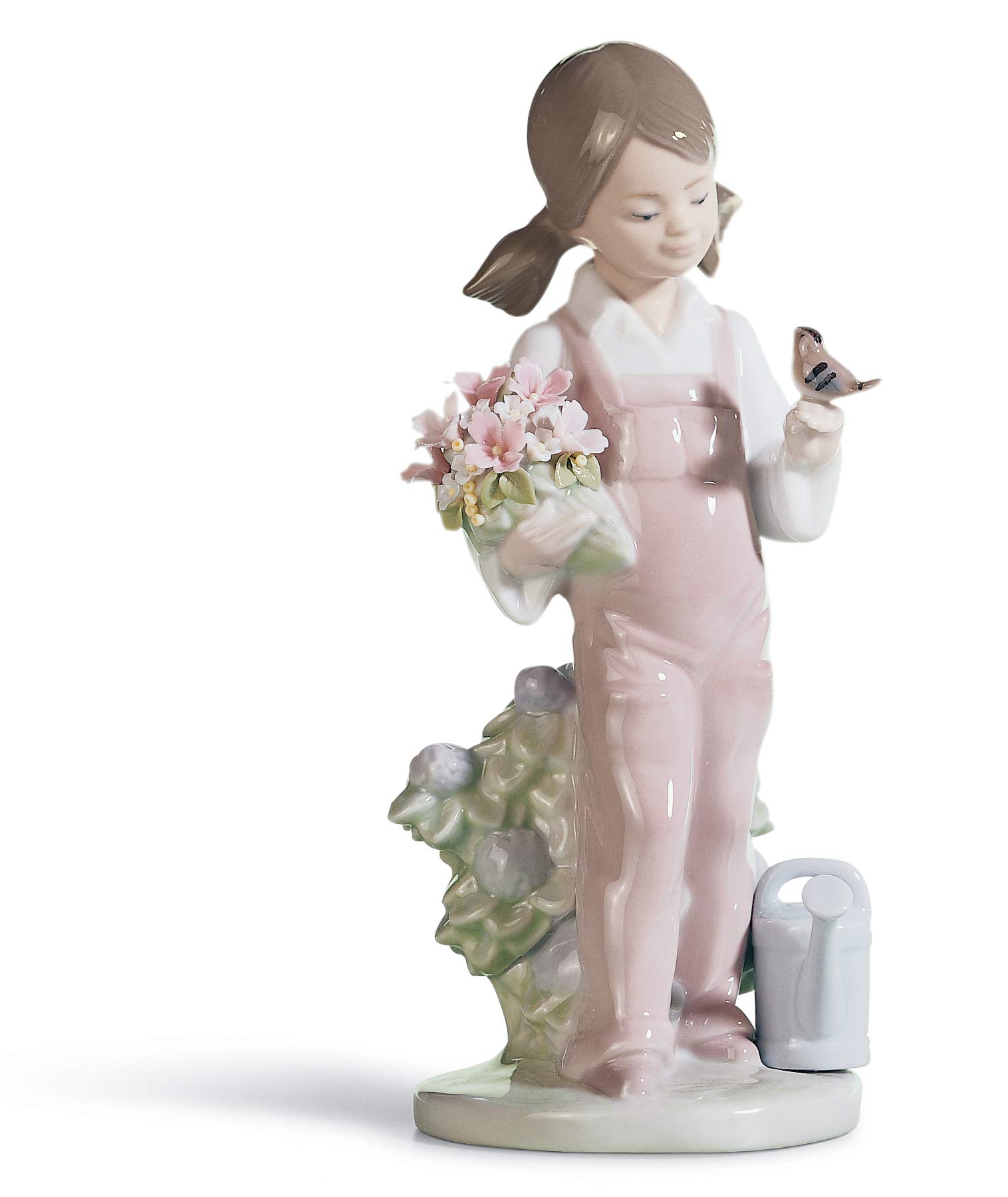 Amazon.co.jp: リヤドロ LLADRÓ 人形 小鳥と話す少女 01005217