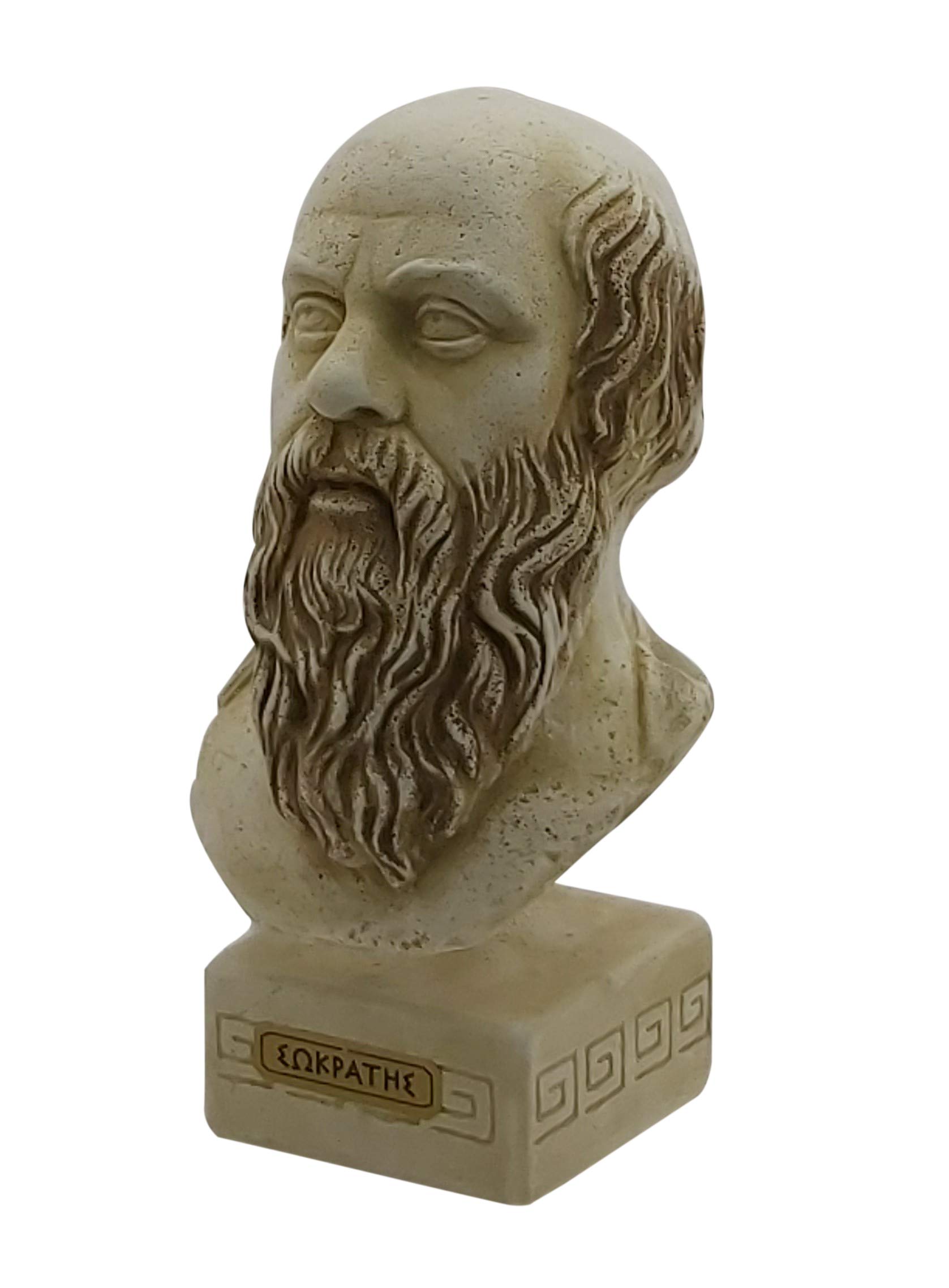 Amazon.co.jp: Socrates 古代ギリシャ哲学者 胸像 彫刻 鋳造ストーン